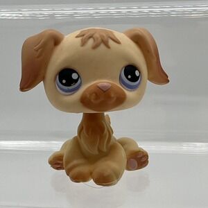 Littlest Pet Shop LPS Golden Retriever #286 Dog Puppy Hasbro 2004